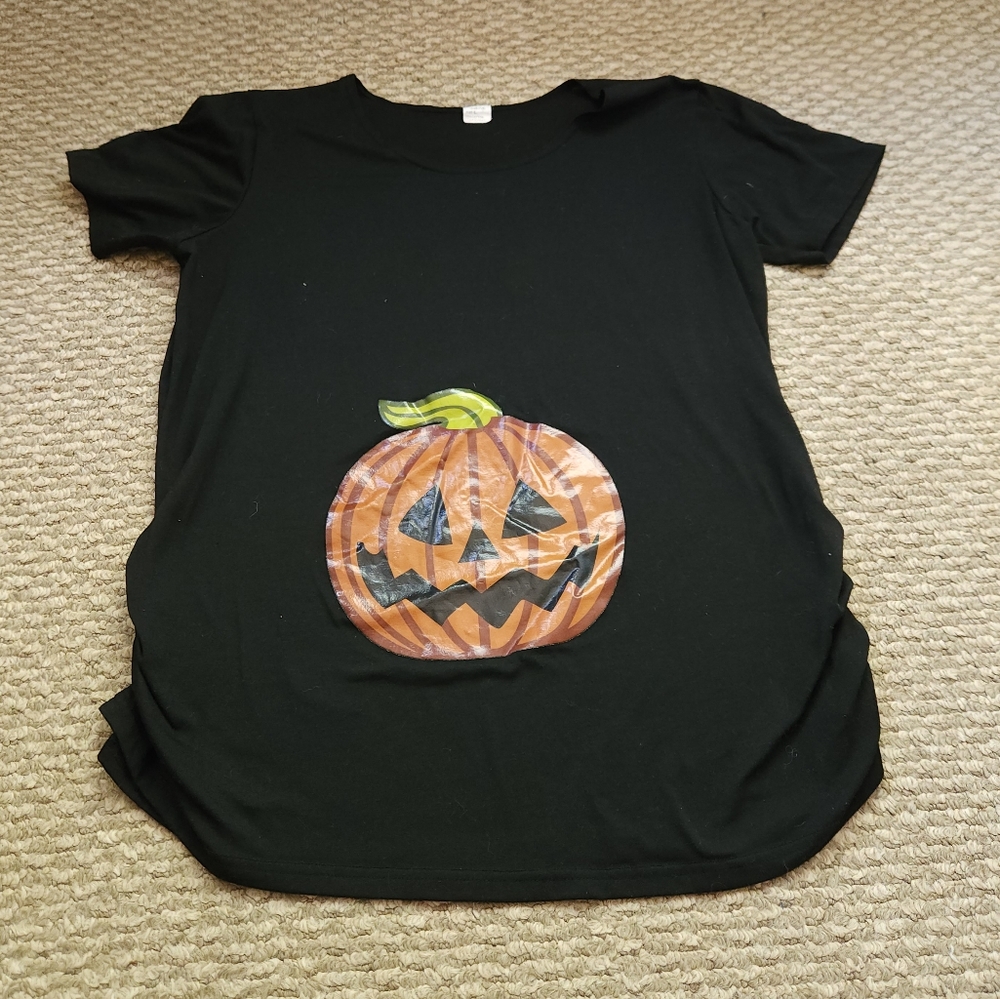 Large Pumpkin Maternity Top